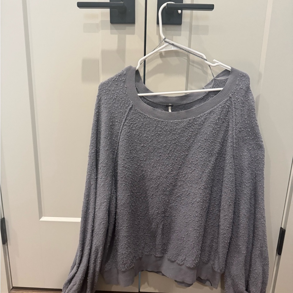 Free People Heathered Gray Women's Sweater